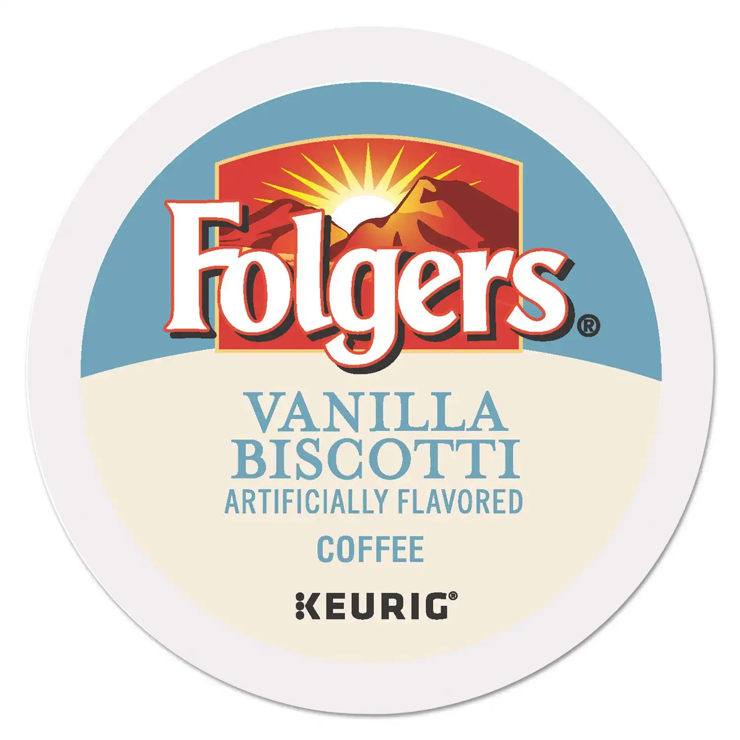 Folgers French Vanilla Artificially Flavored Coffee, K-Cup Pods, 12 Count