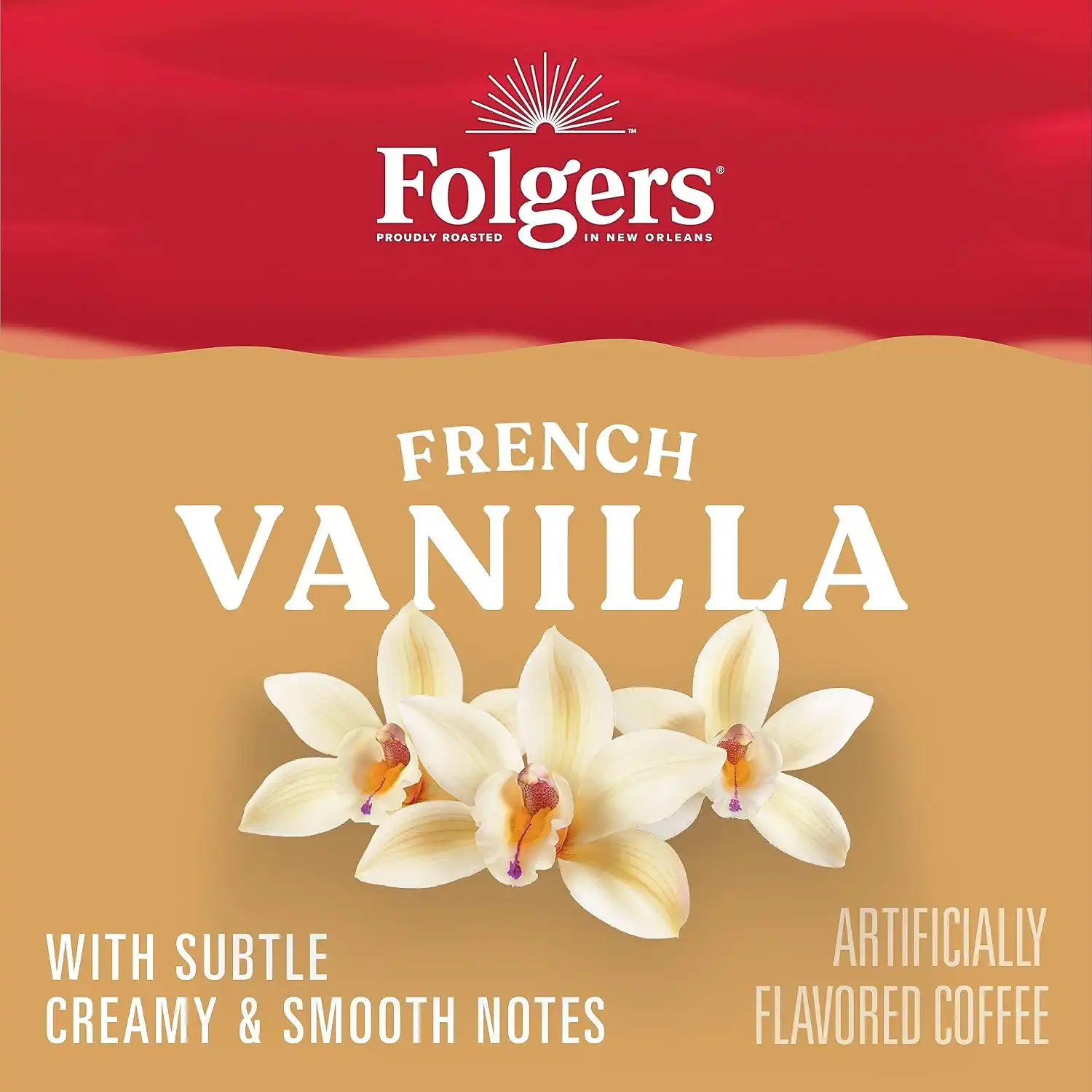 Alternative view of Folgers French Vanilla Artificially Flavored Coffee, K-Cup Pods, 60 Count
