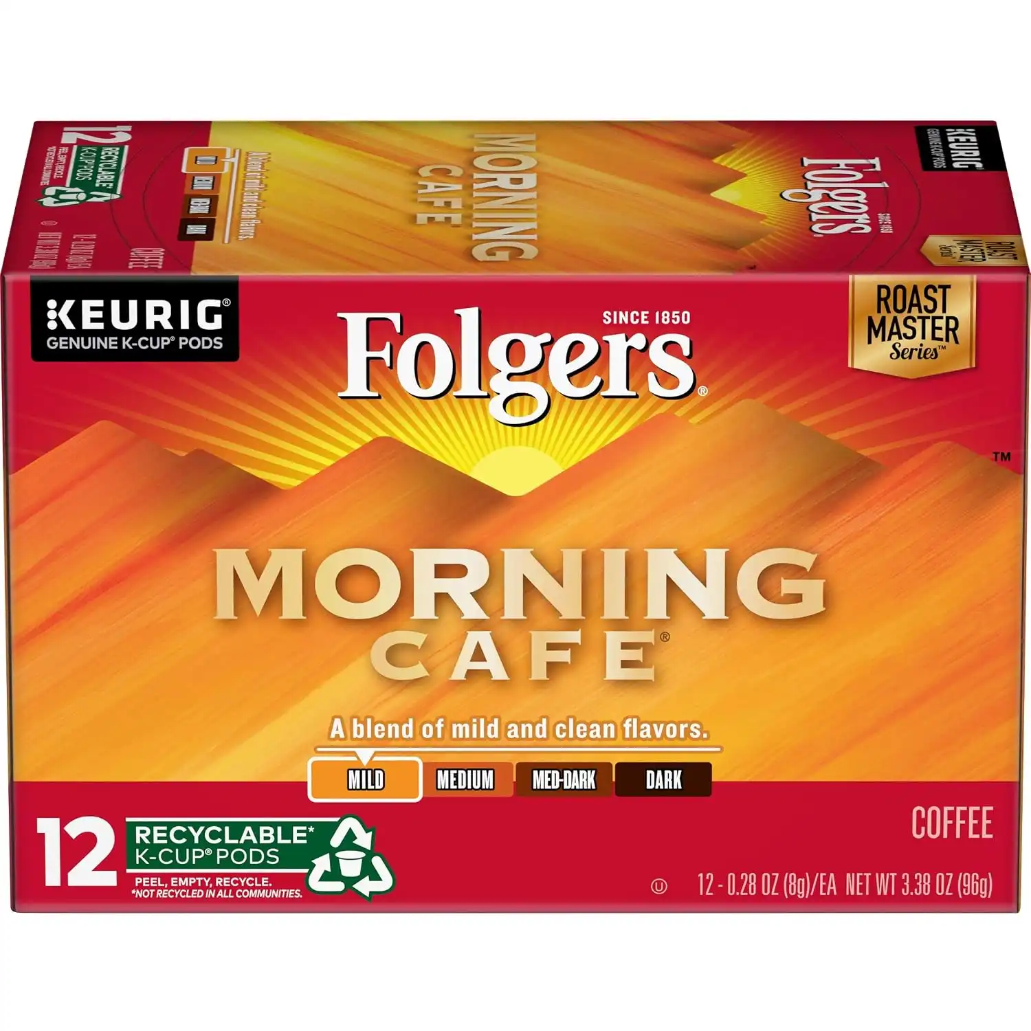 Alternative view of Folgers Morning Café Mild Roast Coffee, 72 Keurig K-Cup Pods