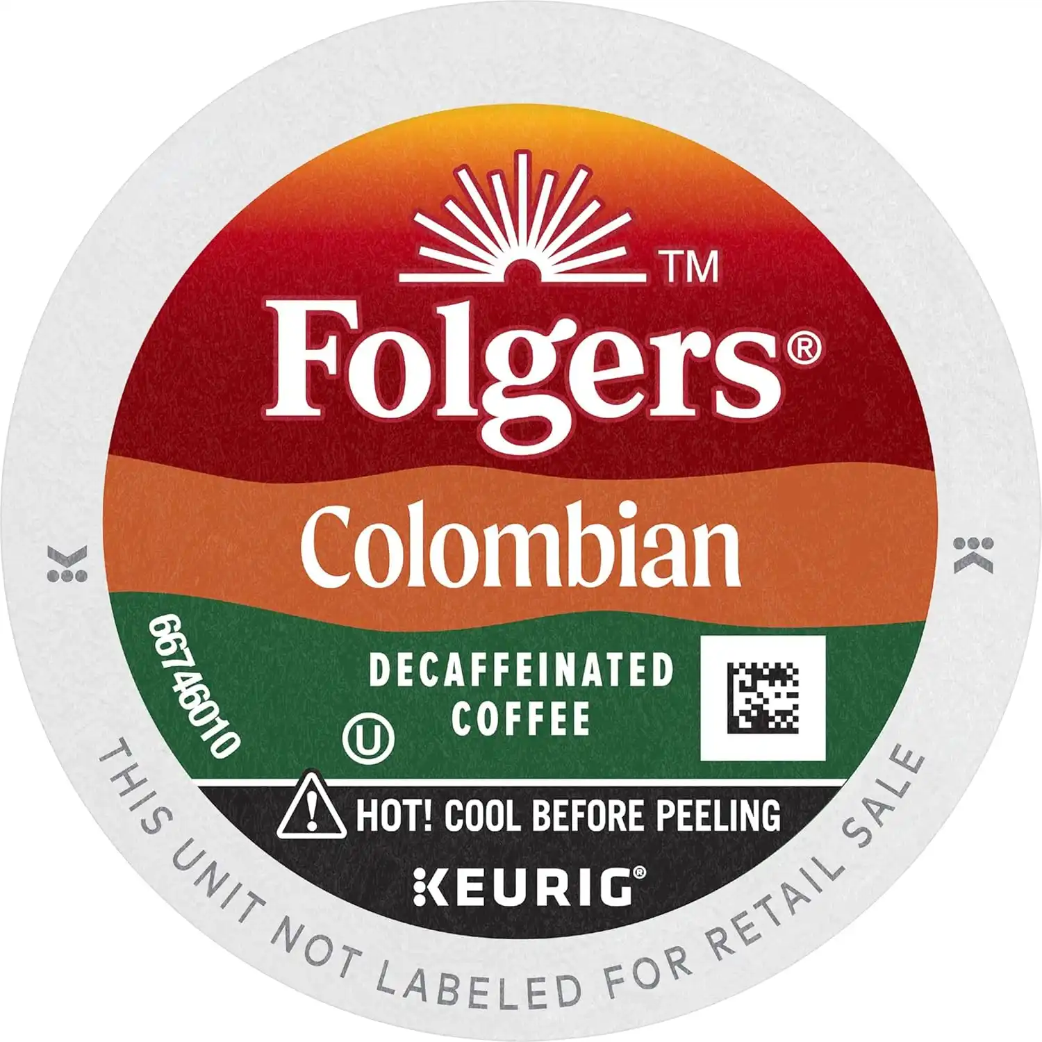 Alternative view of Folgers Colombian Decaf Medium Roast Coffee, 12 Keurig K-Cup Pods