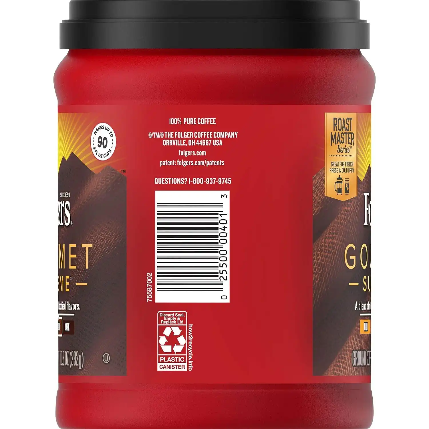 Alternative view of Folgers Gourmet Supreme Medium Dark Roast Ground Coffee, 10.3 Ounces